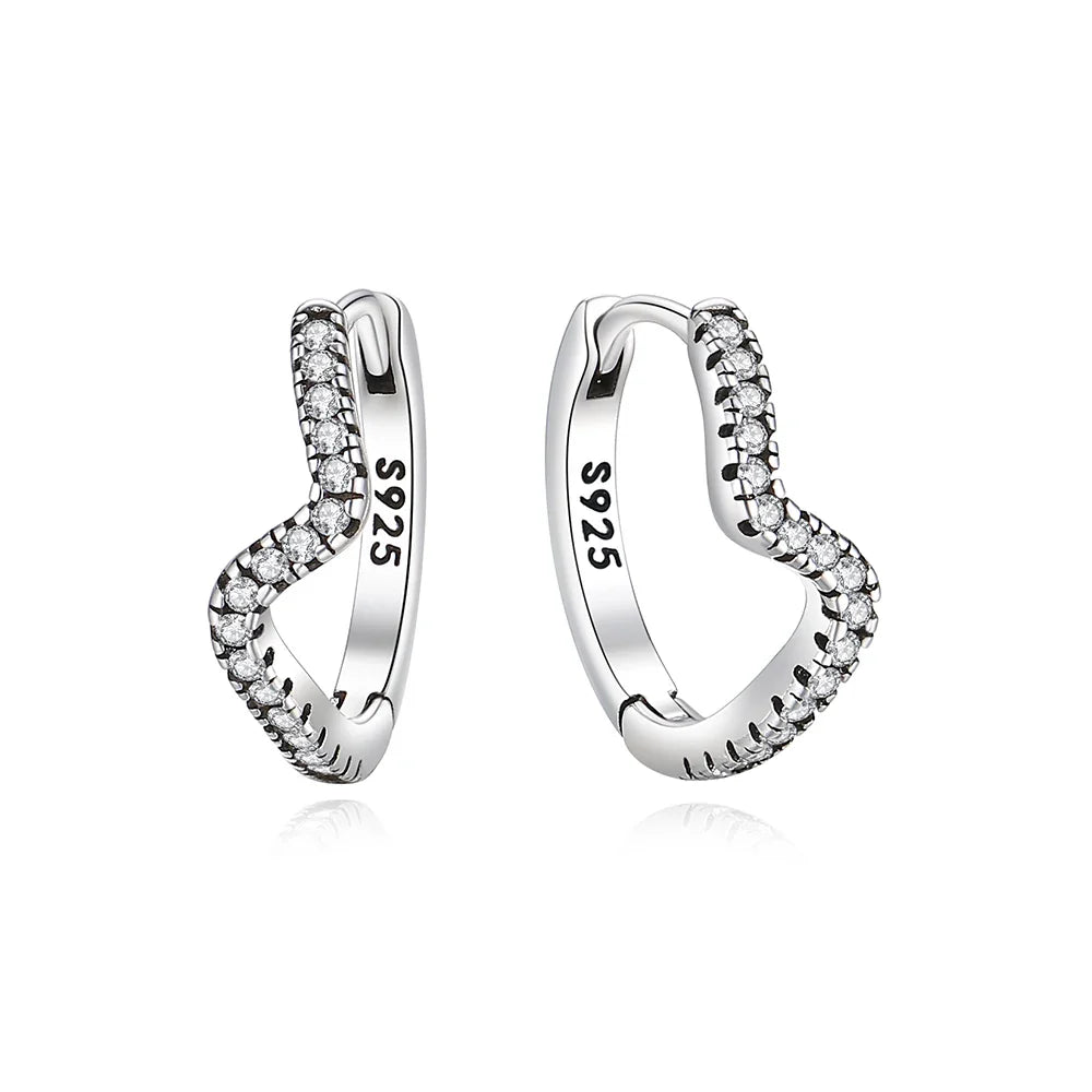 925 Sterling Silver Earrings | Women's Trendy Stud and Hoop Jewelry with Cubic Zirconia
