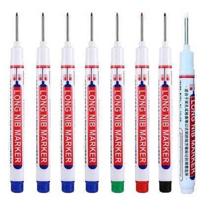 20mm Deep Hole Long Nib Markers Set | Multi-Purpose Perforating Pen for Metal, Wood, and Glass