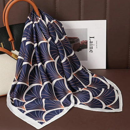 Luxury Satin Silk Square Scarf – Shawl, Hijab & Fashion Wrap 2023