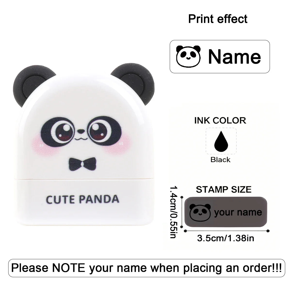 Personalized Animal Name Stamp | Custom Waterproof Clothing Label for Kids