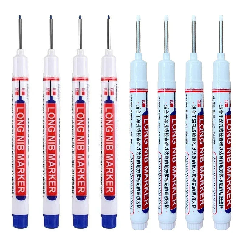 20mm Deep Hole Long Nib Markers Set | Multi-Purpose Perforating Pen for Metal, Wood, and Glass