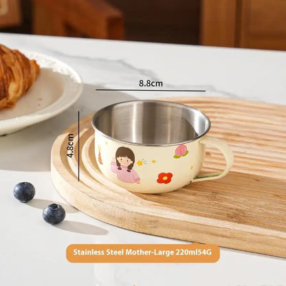 Kids Stainless Steel Water Cup | Anti-Scalding Mini Mug 80/220ml
