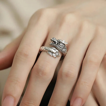 VENTFILLE 925 Sterling Silver Adjustable Rings | Vintage Hip Hop Couples Jewelry