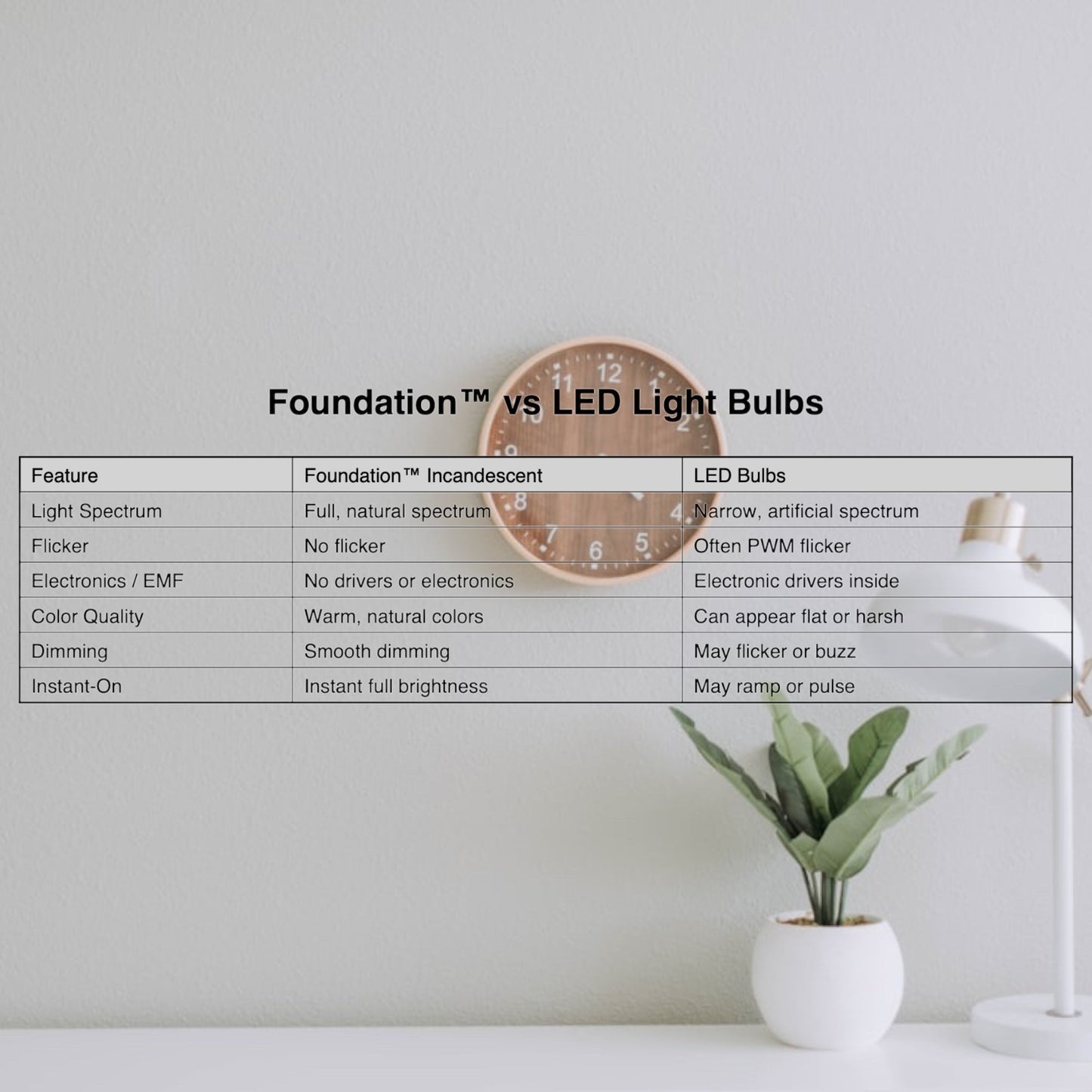 Foundation™ 40-Watt Incandescent Dimmable Light Bulb - 2700K Soft White, E12 Candelabra Base, Globe - 6-Pack