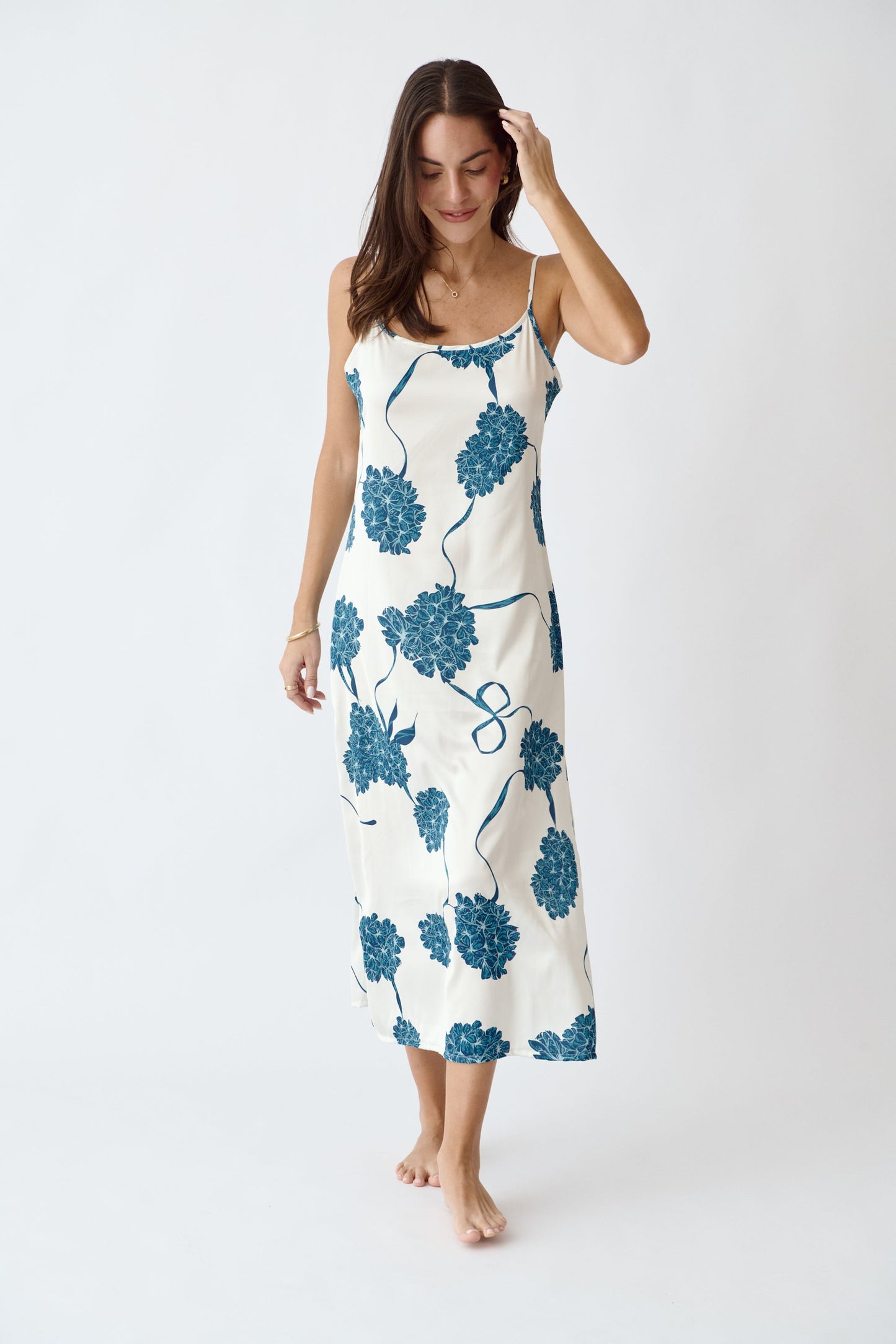 Washable Silk Kimono & Dress Set - Blossom