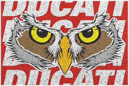 VIOLENCE BEAR™ Motorcycle Racing-Themed Custom Floor Mat