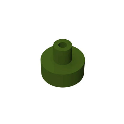 Gobricks Tile Round 1x1 with Bar and Pin Holder | Compatible Building Block