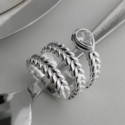 PANJBJ Real 925 Sterling Silver Retro Round Ring | Vintage Fine Jewelry for Women