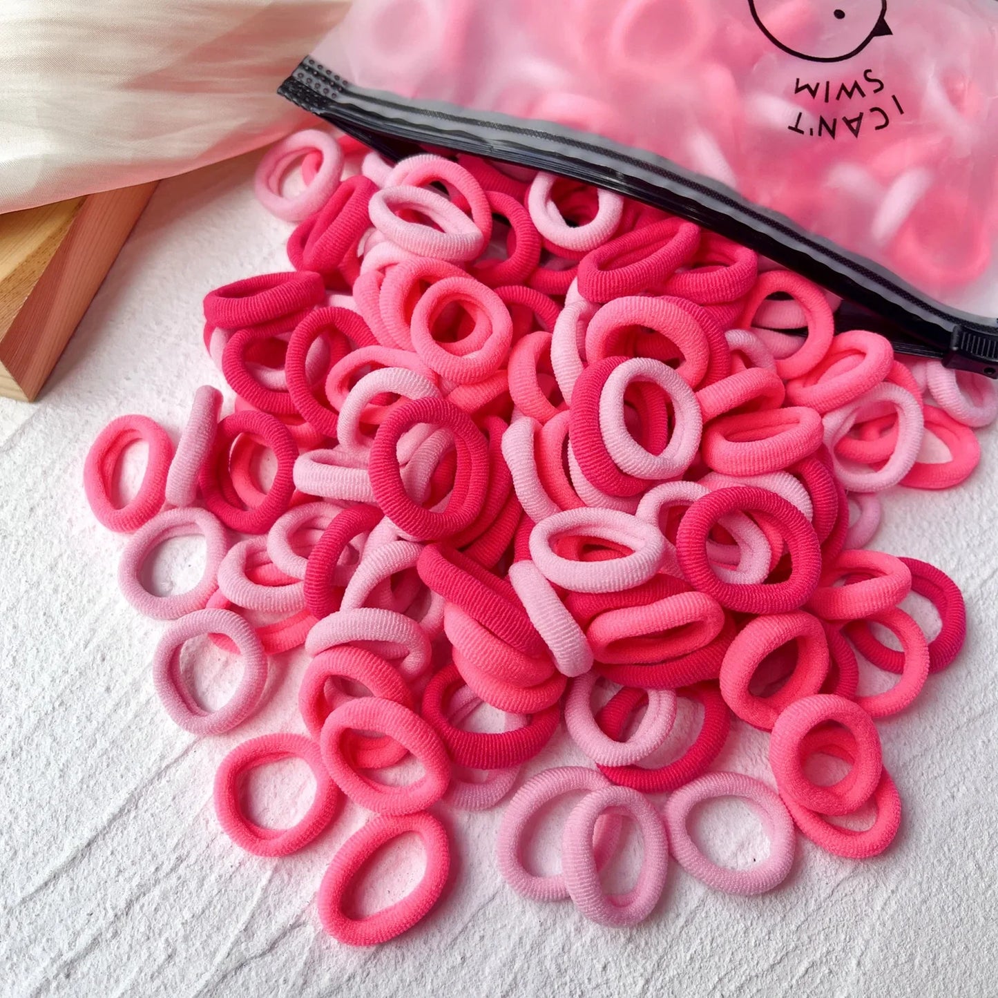 20/50-Pack Kids Elastic Hair Bands, Colorful Girls Scrunchies & Baby Hair Ties