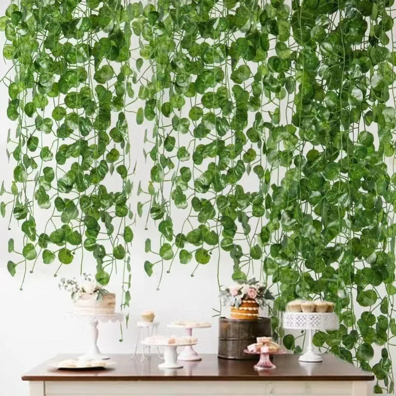 1/2m Artificial Vine Simulated Flower Artificial Flowers Home Decor Greenery Party Wedding Supplies Outdoor Decorations
