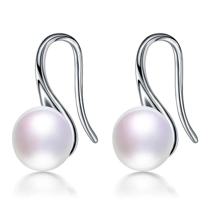 Dainashi Freshwater Pearl Earrings | 925 Sterling Silver Drop Earrings for Women