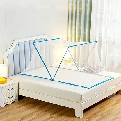 Foldable Mosquito Net for Bed | 3-Point Foldable Design with Good Ventilation