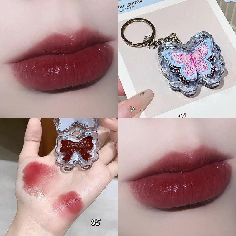 Butterfly Lip Gloss Keychain