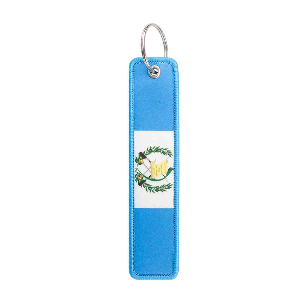 National Flags Embroidered Key Fob | Fashion Keychain Gift for Men and Women
