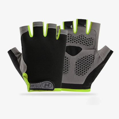Fingerless Gym Gloves for Men & Women - Anti-Slip Breathable Workout & Cycling Gloves