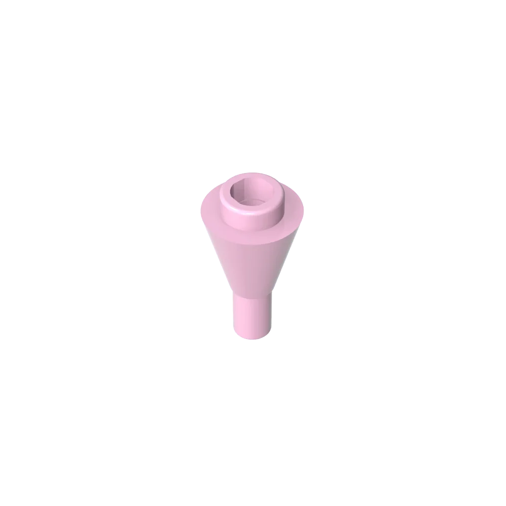 Gobricks GDS-1138 Cone 1 x 1 Inverted with Bar | Building Block for DIY Creations