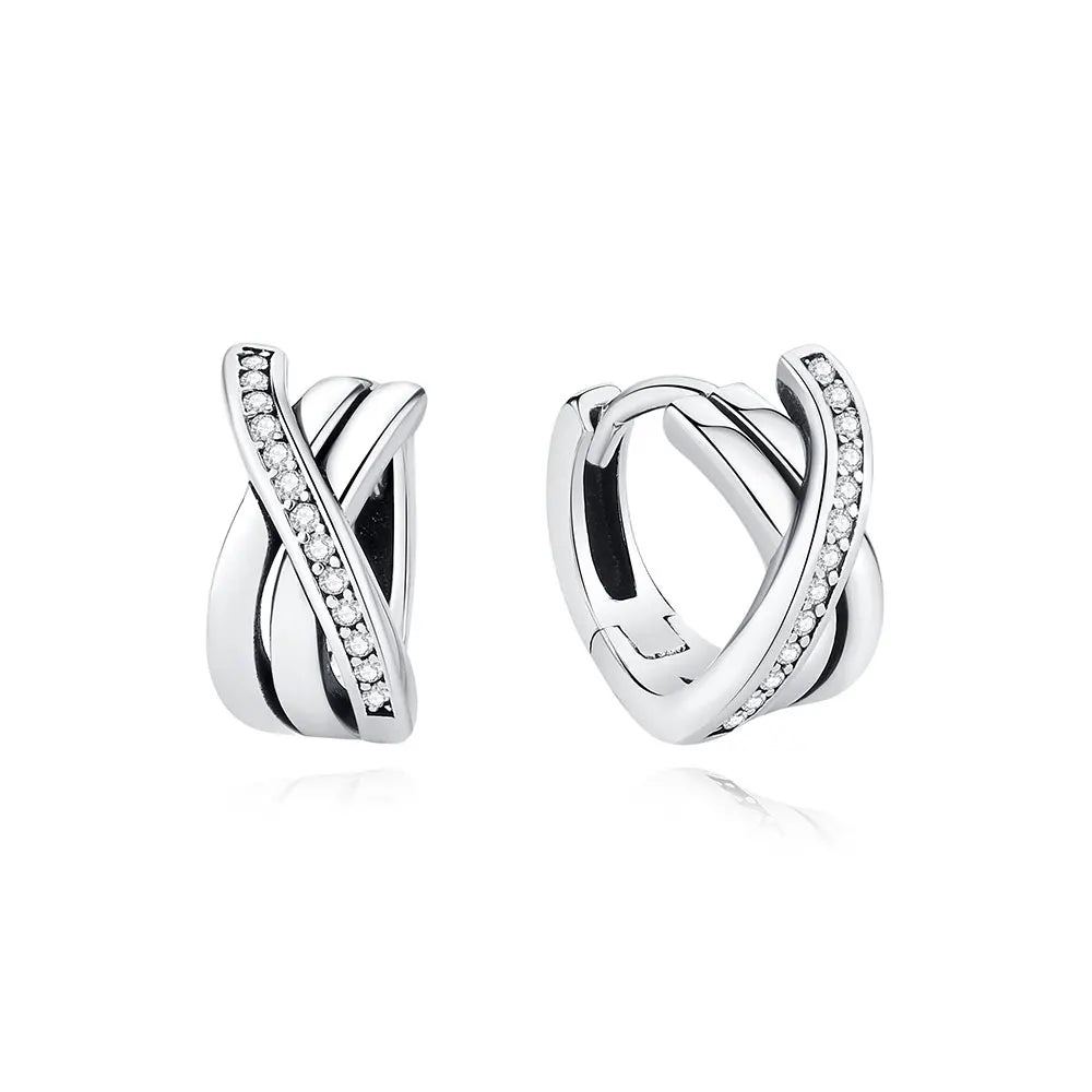 925 Sterling Silver Earrings | Women's Trendy Stud and Hoop Jewelry with Cubic Zirconia