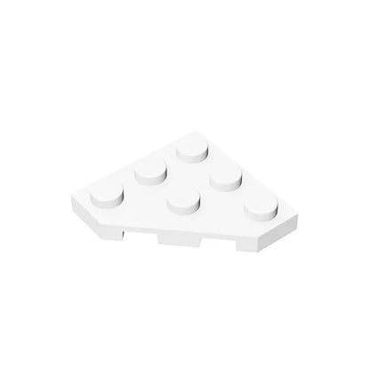 Gobricks GDS-556 Wedge Plate 3 x 3 Cut Corner | Compatible Building Block for DIY