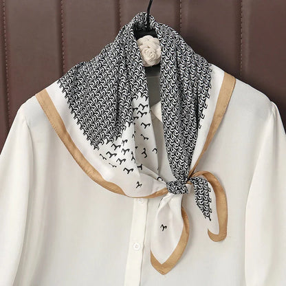 Luxury Satin Silk Square Scarf – Shawl, Hijab & Fashion Wrap 2023
