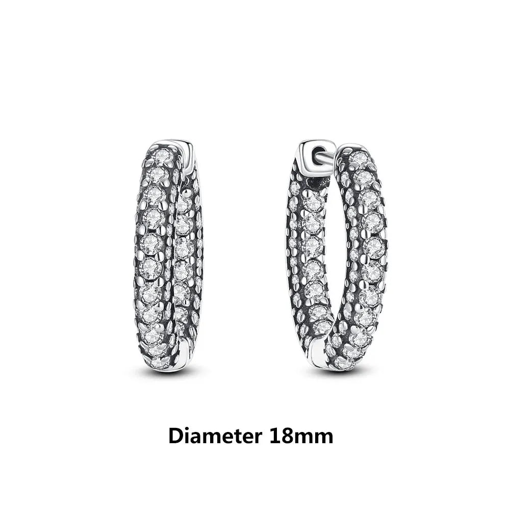925 Sterling Silver Earrings | Women's Trendy Stud and Hoop Jewelry with Cubic Zirconia