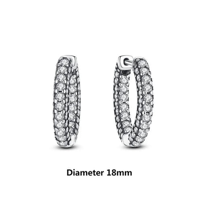 925 Sterling Silver Earrings | Women's Trendy Stud and Hoop Jewelry with Cubic Zirconia