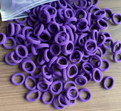 50/100-Pack Colorful Nylon Hair Bands for Kids - Elastic Scrunchie Hair Ties & Ponytail Holders for Girls