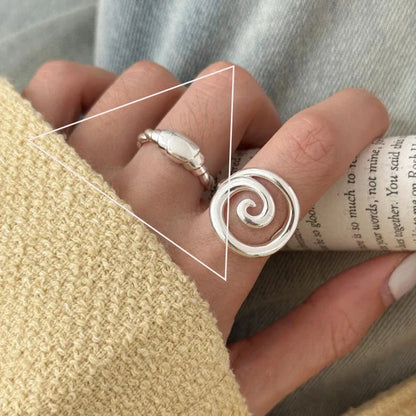 VENTFILLE 925 Sterling Silver Flower Ring | Hollow Out Retro Jewelry for Women