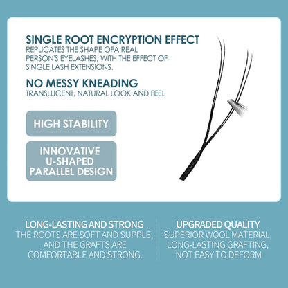 DeceMars 0.05mm U-Shaped YY Eyelash Extensions | Salon-Grade Synthetic Lashes