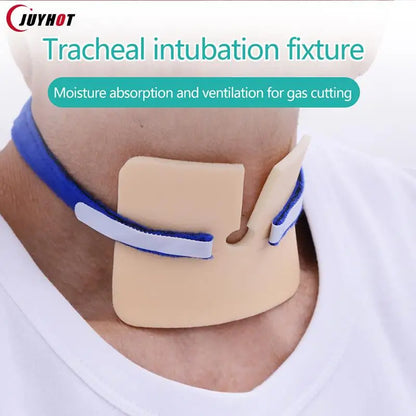 Tracheostomy Tube Holder | Ultra-Soft Fixation Strap with Sponge Neck Support