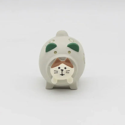 Cat Resin Decoration Crafts Rain Scene Frog Small for Desk Decoration Ornaments Craft Toys Collection Gifts Wholesales 2024 New