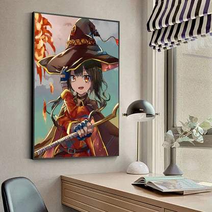 M-Megumin Poster HD Posters Home Room Bar Cafe Decor Art Wall Painting Picture
