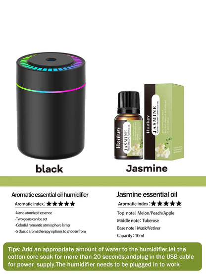180ml Aromatherapy diffuser Humidifier Aromatherapy essential oil Air purifier Sleeping car carrying home LED 7 color light