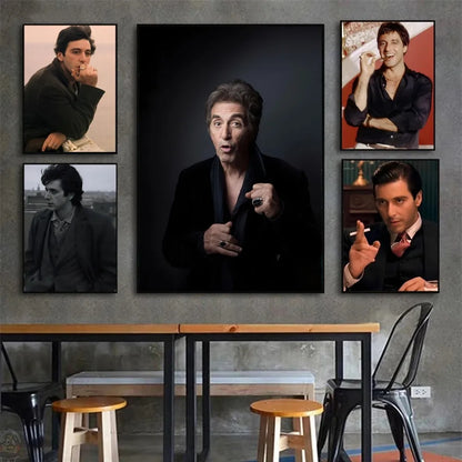 Al Pacino Poster HD Posters Home Room Bar Cafe Decor Art Wall Painting Picture