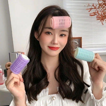 Self-Adhesive Hair Rollers for Curls | Heatless Lazy Hair Curling Tool