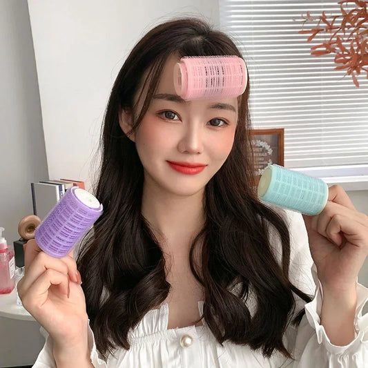 Self-Adhesive Hair Rollers for Curls | Heatless Lazy Hair Curling Tool