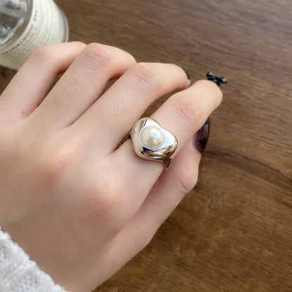 VENTFILLE 925 Sterling Silver Flower Ring | Hollow Out Retro Jewelry for Women