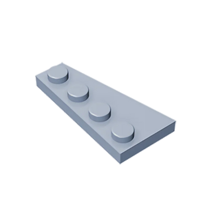 Gobricks GDS-549 Wedge Plate 4 x 2 Right | Building Block for Compatible DIY Sets