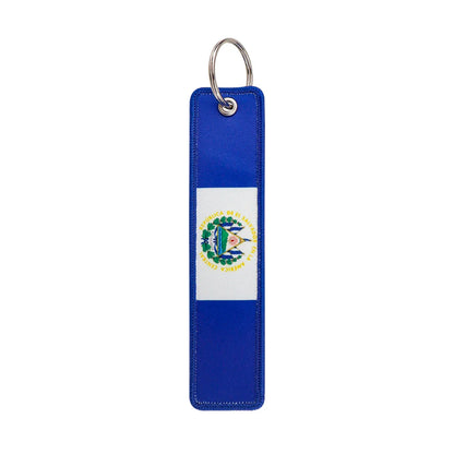 National Flags Embroidered Key Fob | Fashion Keychain Gift for Men and Women