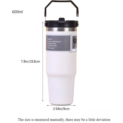 30 Oz Insulated Mug 304 Stainless Steel Drinkware Vacuum Insulation BPA free Tritan Material, Perfect for Iced and Hot Drinks
