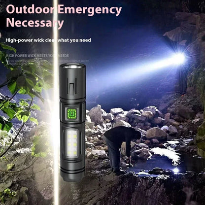 Rechargeable LED Flashlight | 600 Lumen Waterproof Torch for Camping & Fishing