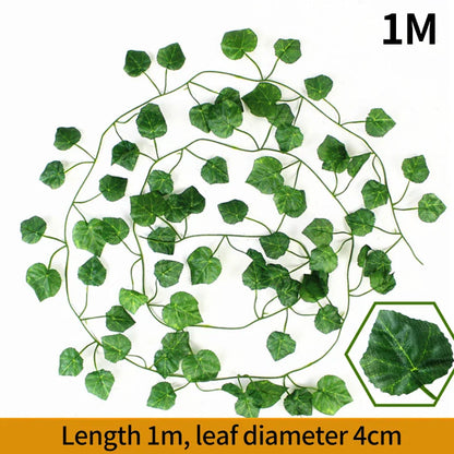 1/2m Artificial Vine Simulated Flower Artificial Flowers Home Decor Greenery Party Wedding Supplies Outdoor Decorations