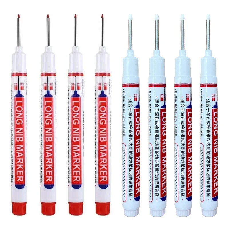 20mm Deep Hole Long Nib Markers Set | Multi-Purpose Perforating Pen for Metal, Wood, and Glass