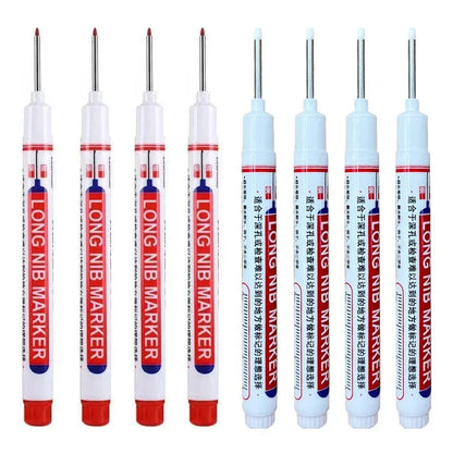 20mm Deep Hole Long Nib Markers Set | Multi-Purpose Perforating Pen for Metal, Wood, and Glass