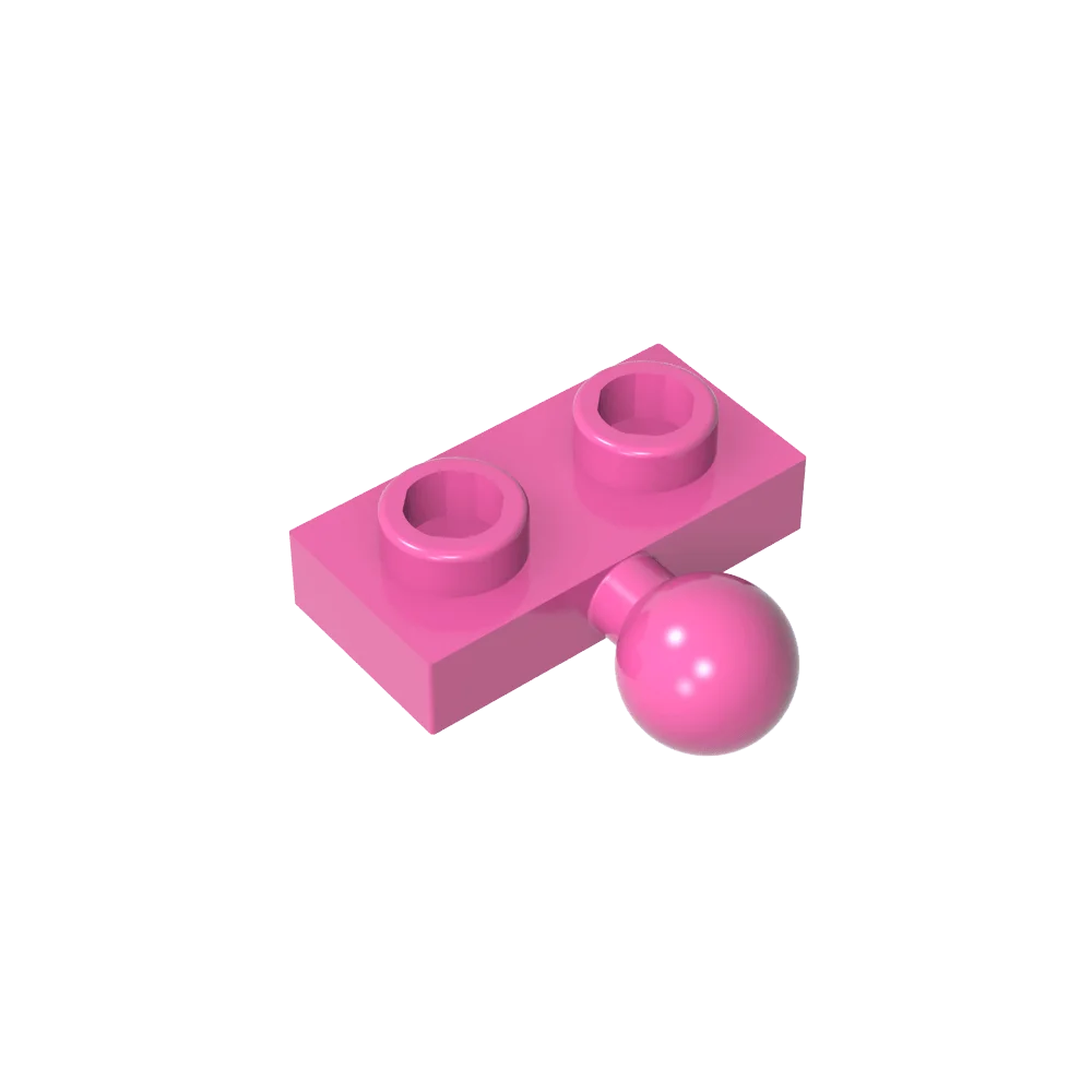 Plate, Modified 1 x 2 with Tow Ball on Side | Gobricks Building Block