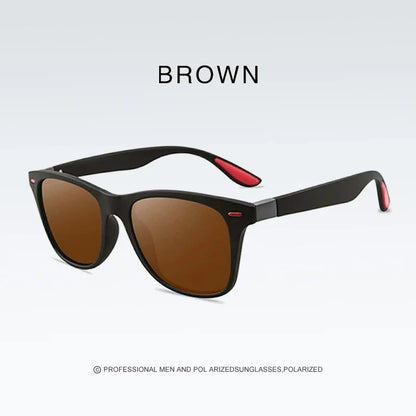 Retro Rectangle Sunglasses UV400 – Vintage Driver Sport Shades for Men & Women