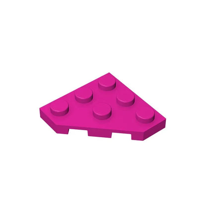 Gobricks GDS-556 Wedge Plate 3 x 3 Cut Corner | Compatible Building Block for DIY