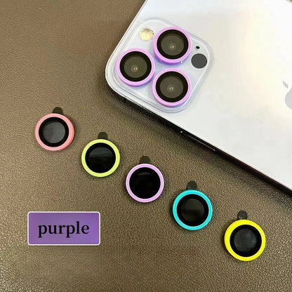 Glowing Tempered Glass Camera Lens Protector | For iPhone 14 13 12 11 15 Pro Max