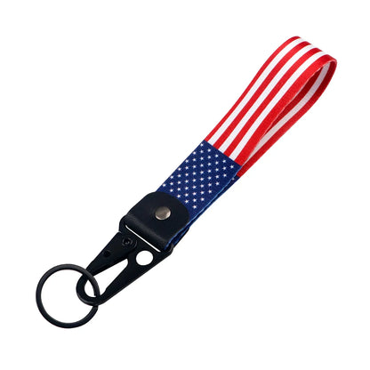World Flag Car Keychain | Metal Key Ring for Men Women Motorcycle Lanyard