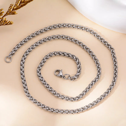 Stainless Steel Keel Link Chain Necklace for Men Women | Unisex Hip Hop Chain 16-40 inch