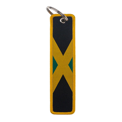 National Flags Embroidered Key Fob | Fashion Keychain Gift for Men and Women